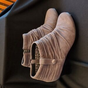 Dansko Suede Ankle Boots - Taupe